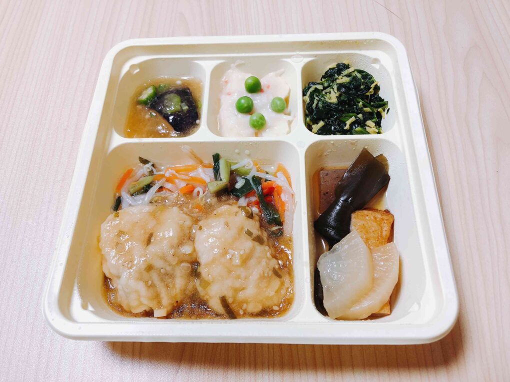白身魚の薬味ソースかけ